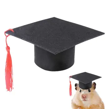Doctor Pentru Animale De Companie Pălărie De Companie Absolvire Capace Pălărie Câine De Absolvire Palarie Cu Ciucure Roșu Hamster Absolvire Pălărie Costum Pentru Câini Pisici Hamster