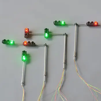 1/100 LED City Model de semafor, Nisip de Construcție Model de Masă de Materiale de BRICOLAJ Accesorii in Miniatura Instrument Educațional