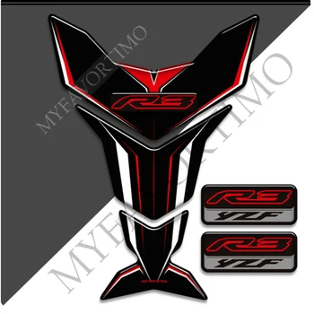 Pentru YAMAHA YZF R3 YZF-R3 Autocolante Emblema Logo Tank Pad Decalcomanii de Combustibil Protector Motocicleta Gaz Genunchi Kit Carenaj