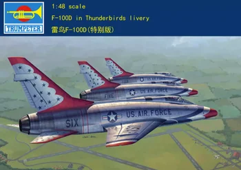 Trompetistul 02822 1/48 F-100D în Thunderbirds livrea