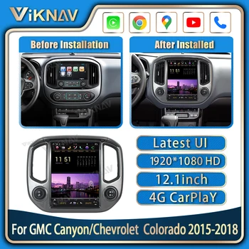 Android11 Mașină de Navigare GPS 12.1 Inch Pentru GMC Canyon/Chevrolet Colorado 2015-2018 Unitate Multimedia Tesla Radio