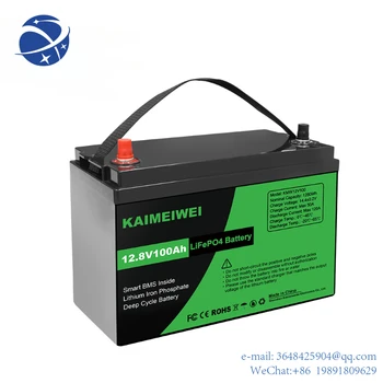 YYHCUS STOC 12V 12.8 V Portabil Lifepo4 100Ah up-uri de litiu de rezervă li-ion baterie pack