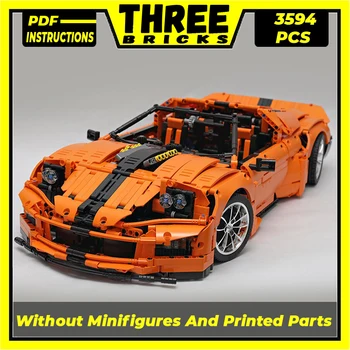 Moc Blocuri Mașină de Model de Serie Supercar GT Z88 Tehnice Cărămizi Asamblare DIY Constructii Jucarii Pentru copii Cadouri de Vacanță