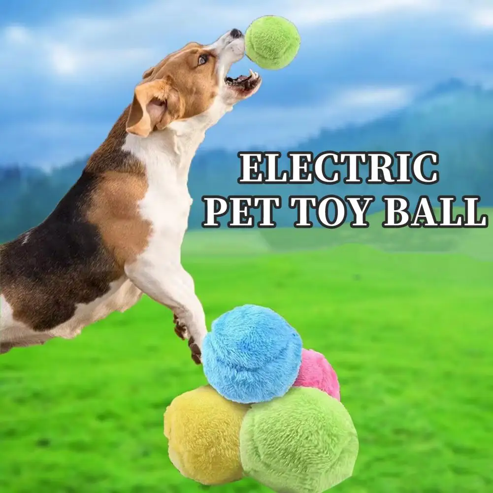 Interactive Jucărie Pentru Câini Minge Active De Rulare Minge De Pluș Electric Rolling Ball Pisică Câine Urmarind Auto Joci Mop Minge De Luare De Sunet Mingea - 1