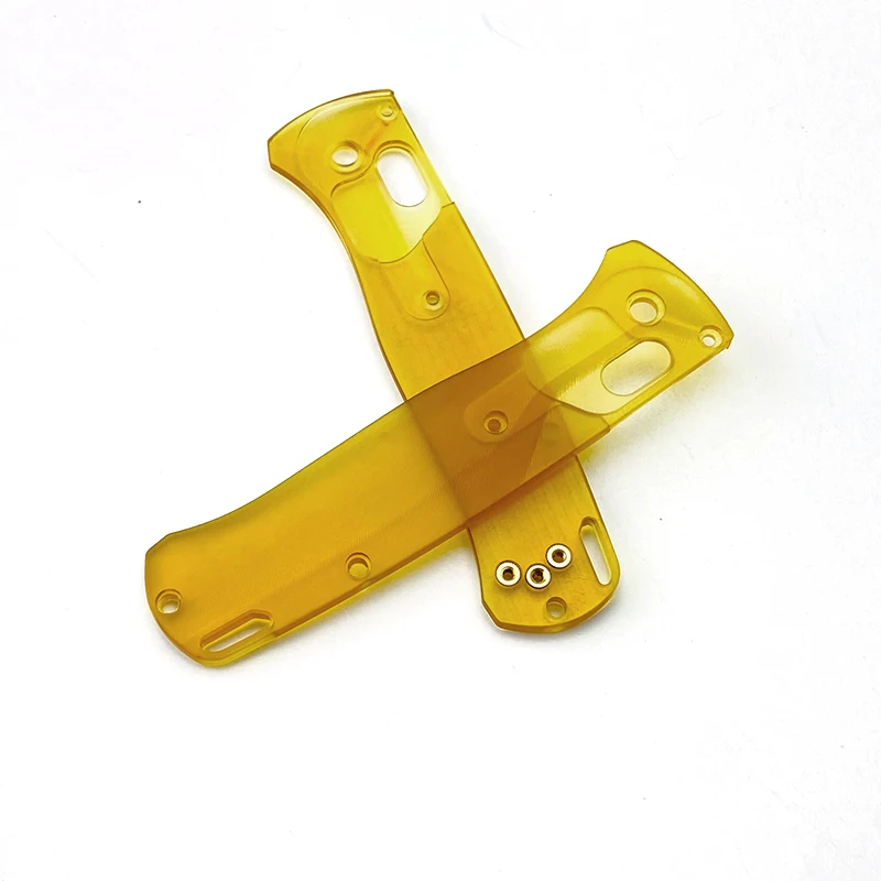 1 Pereche de Pliere Cuțit BM 535 Modificarea Accesorii Personalizate Amber PEI Materia Mâner Cântare Pentru Autentic BM Evacuare 535 - 2