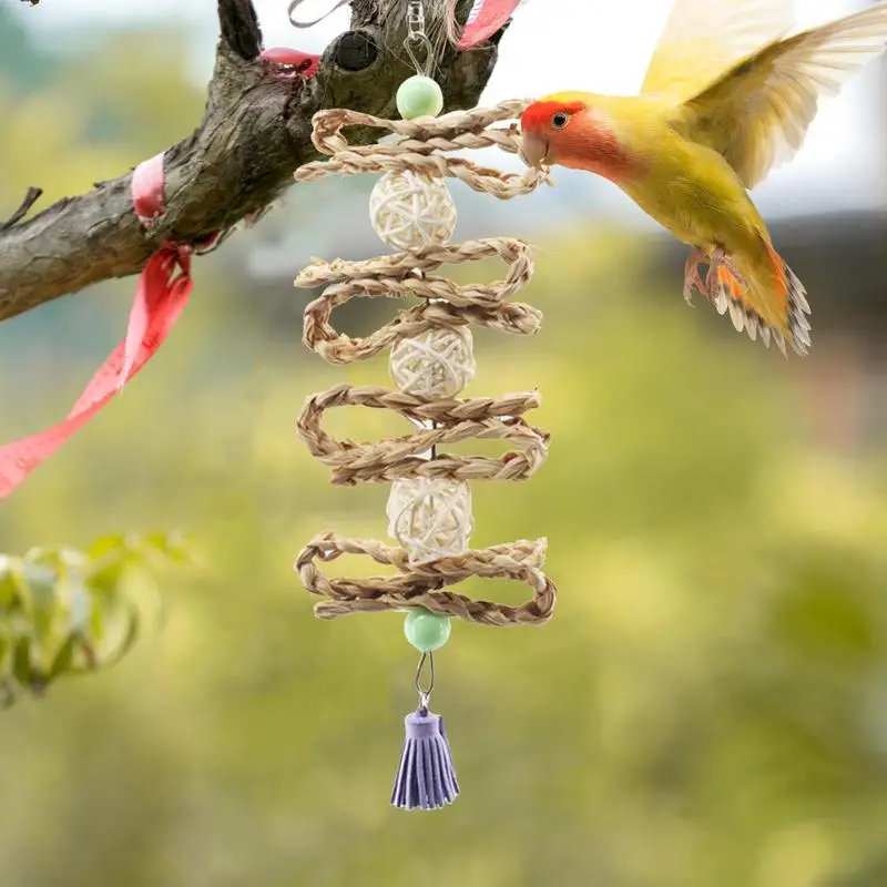 Mare Jucarii Papagal Macaw Jucării Naturale Musca Si Mesteca Jucărie Pentru Papagali Budgerigars Gri African Papagali Papagali - 3