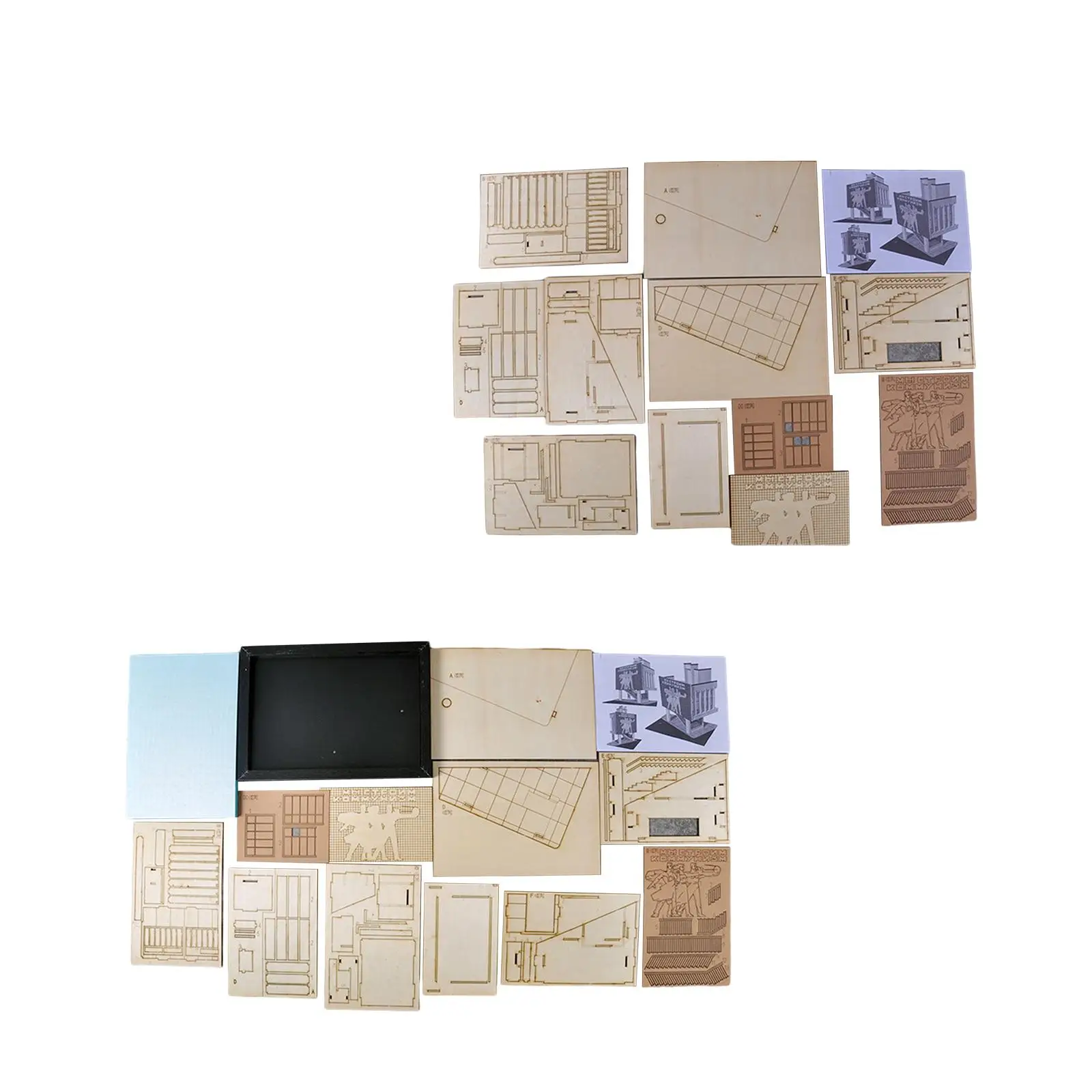 Scara 1/35 Arhitectura Machete Unassembly pentru Diorama Peisaj Layout Layout - 3