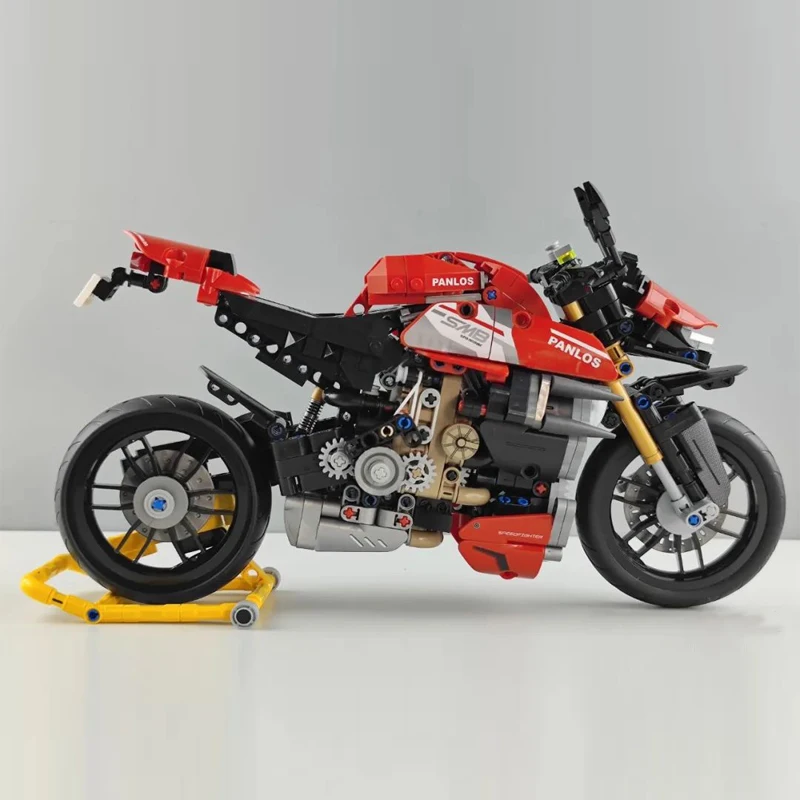 ÎN STOC 981pcs Tehnice Motocicletă de Jucărie Cărămizi MOC Creativitatea City Masina Sport Blocurile Model pentru Copii Jucarii Cadou Set - 3
