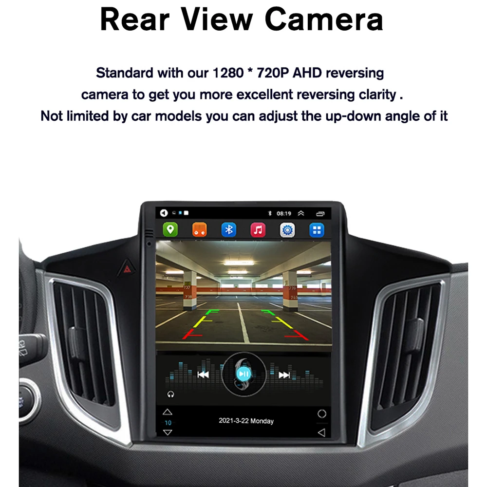 NAVIGUIDE S7 8+128G Radio Auto Pentru Mitsubishi Lancer 2 2010-2016 Pentru Tesla Stil Ecran GPS Multimedia Player Carplay Unitatea de Cap - 4