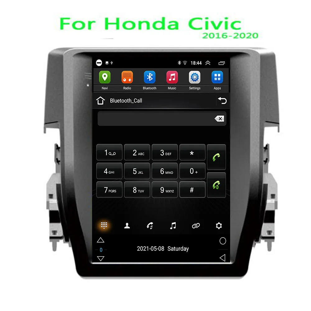 Pentru Tesla Stil 2 Din Android 12 Radio Auto Pentru HONDA CIVIC 2015 Multimedia Player Video, GPS, Stereo Carplay DSP RDS Camera - 4