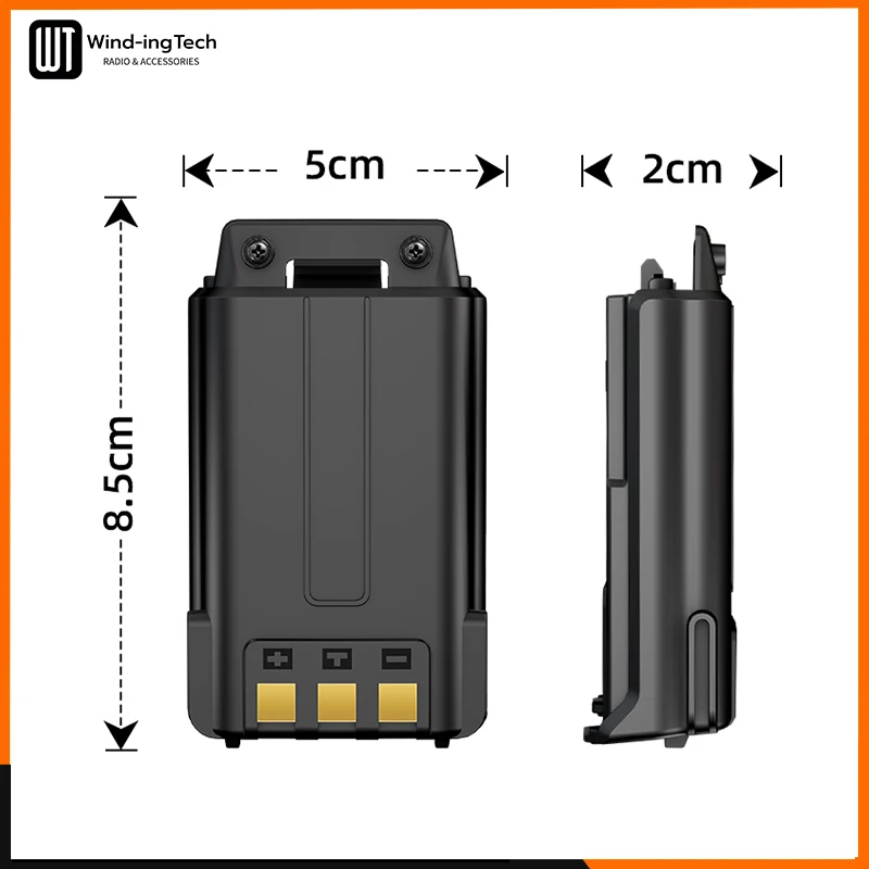 UV 5R Baterie Baofeng Walkie Talkie 1800mAh/3800mAh Li-Ion Baterie USB Tip C, Încărcare Rapidă Upgrad BL-5 Pentru UV-5RE UV-5RA BF-F8 F9 - 4
