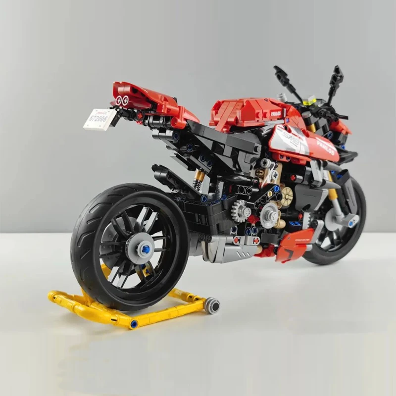 ÎN STOC 981pcs Tehnice Motocicletă de Jucărie Cărămizi MOC Creativitatea City Masina Sport Blocurile Model pentru Copii Jucarii Cadou Set - 4