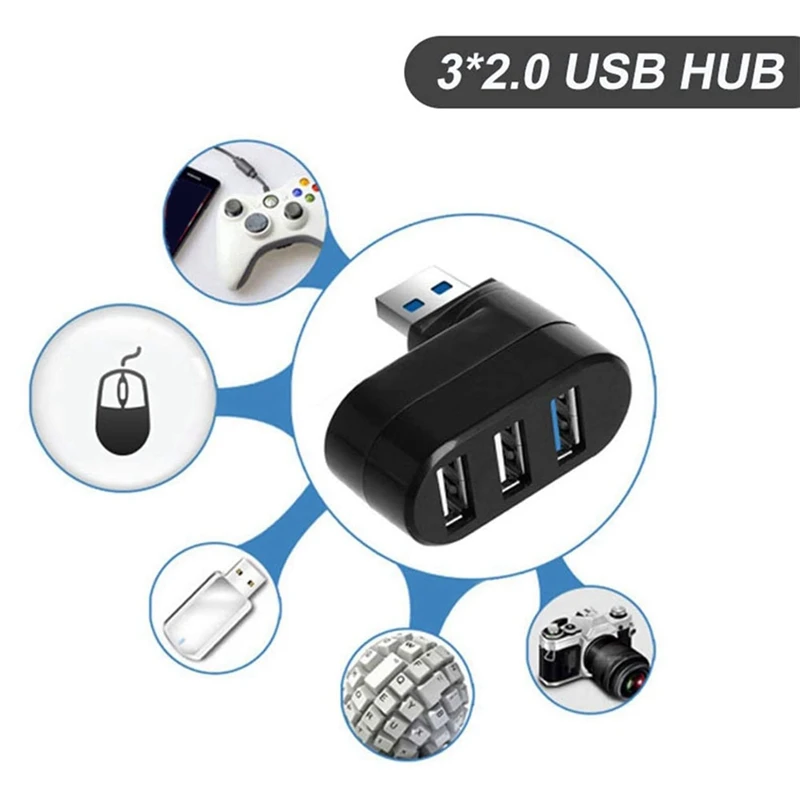 1 Buc 3.0 Multiple Splitter USB2.0 Multi-Hub USB Adapter & 1 Buc Laptop de Răcire Pad,ventilatoare Pentru Laptop de Răcire - 5