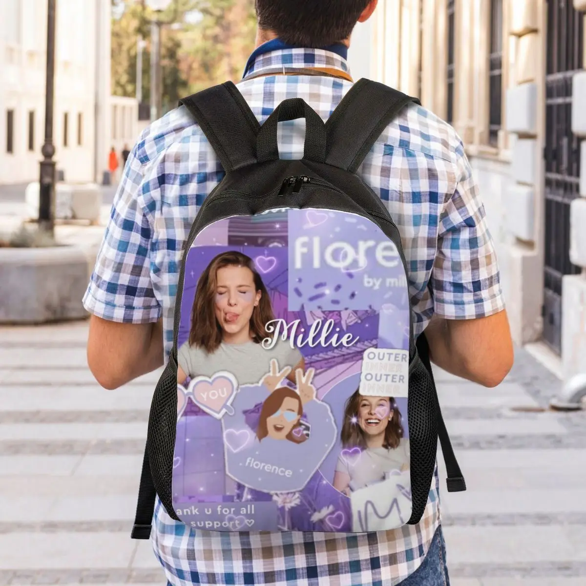 Florența Către Mills Rucsac De Călătorie Bărbați Femei Școală Laptop Bookbag Student Daypack Saci - 5